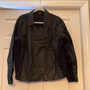 Eileen Fisher Dark Green Bomber Jacket
